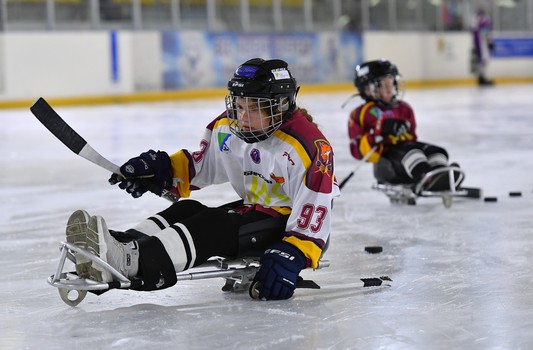 Турнир по следж-хоккею в Омске, день 2
