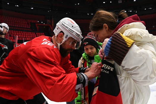 Тренировка «Авангарда» в Омске