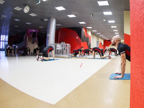 Раскатка «Авангарда» перед матчем с «Сочи»