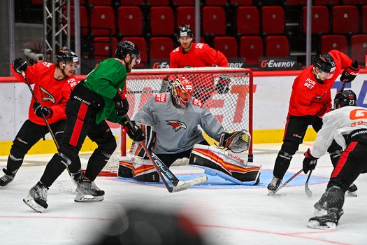 Раскатка «Авангарда» перед матчем с «Сибирью»