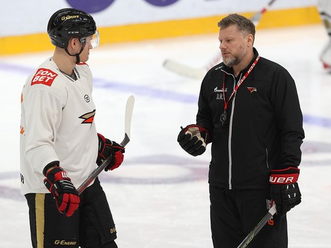 Раскатка «Авангарда» перед матчем с «Металлургом»