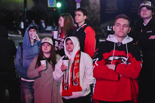 Фан-зона «Авангарда» на Пешеходном Любинском