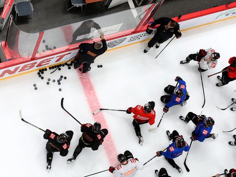 Тренировка «Авангарда» во время паузы в чемпионате