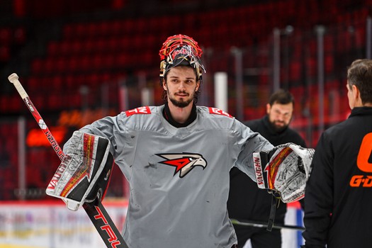 Тренировка «Авангарда» перед матчем с «Витязем»