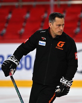 Тренировка «Авангарда» перед матчем в Екатеринбурге