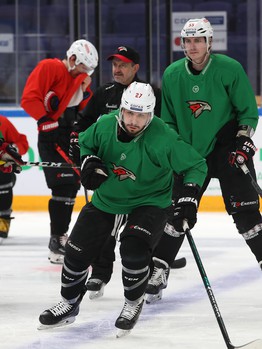 Раскатка «Авангарда» перед выездным матчем с «Ак Барсом»