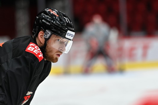 Раскатка «Авангарда» перед матчем с минским «Динамо»