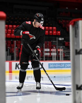 Раскатка «Авангарда» перед первым матчем серии с «Сибирью»