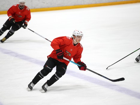 Тренировка «Авангарда» перед первым матчем серии с «Ак Барсом»