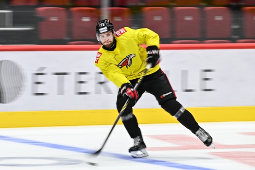 Тренировка «Авангарда» перед матчем с «Трактором»