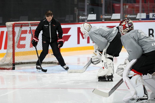 Раскатка «Авангарда» перед матчем с «Сибирью»