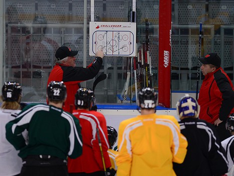 Раскатка "Авангарда" перед матчем с "Донбассом" 20.01.2014