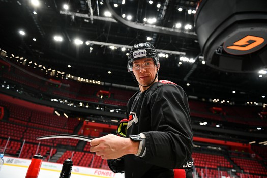 Тренировка «Авангарда» перед матчем со «Спартаком»