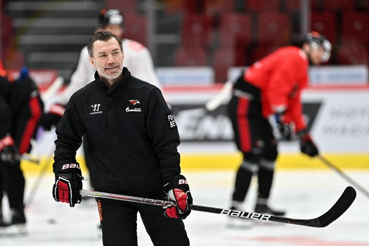 Раскатка «Авангарда» перед первым матчем серии с «Металлургом»