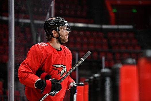 Раскатка «Авангарда» перед матчем с московским «Динамо»