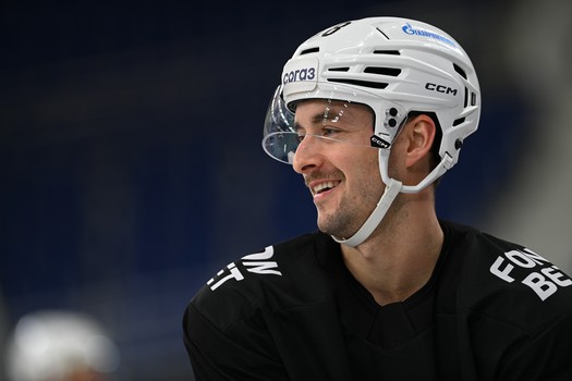 Тренировка «Авангарда» перед матчем в Тольятти