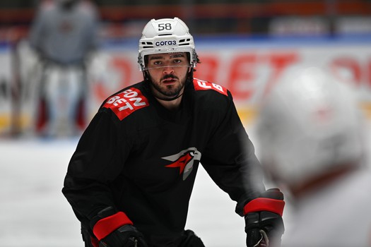 Тренировка «Авангарда» перед матчем в Хабаровске