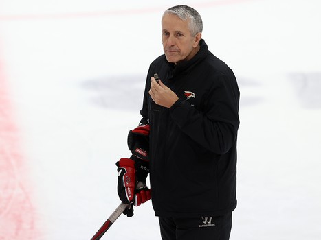 Тренировка «Авангарда» перед матчем с «Салаватом Юлаевым»