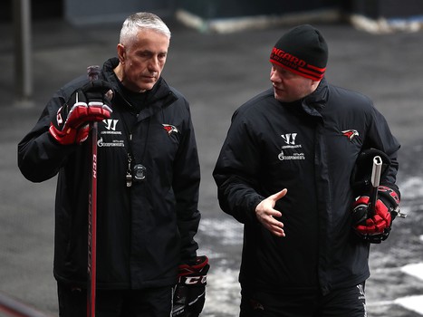 Раскатка «Авангарда» перед матчем с ХК «Сочи»