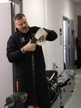 Тренировка «Авангарда» перед первым матчем серии с «Ак Барсом»