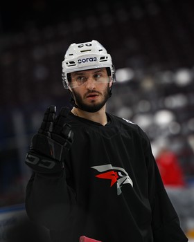 Тренировка «Авангарда» перед матчем в Магнитогорске