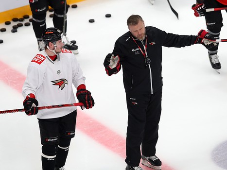 Раскатка «Авангарда» перед матчем с «Магниткой»