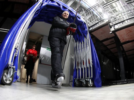 Раскатка «Авангарда» перед выездным матчем с московским «Динамо»