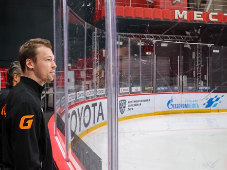 Даниил Квят на тренировке «Авангарда»