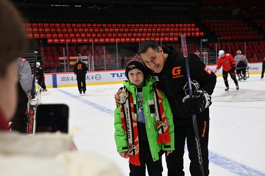 Тренировка «Авангарда» в Омске