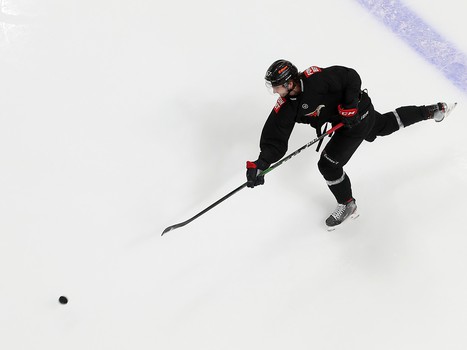 Раскатка «Авангарда» перед матчем с рижским «Динамо»