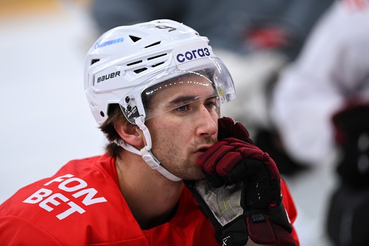 Тренировка «Авангарда» перед матчем в Тольятти