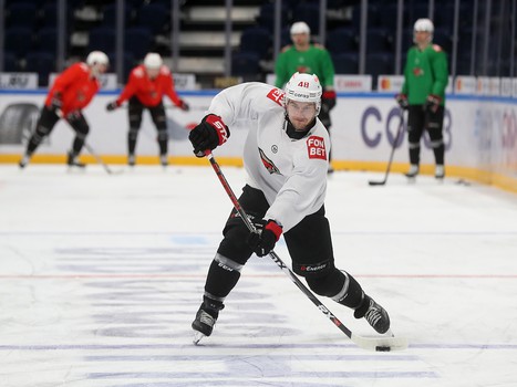 Раскатка «Авангарда» перед выездным матчем с московским «Динамо»