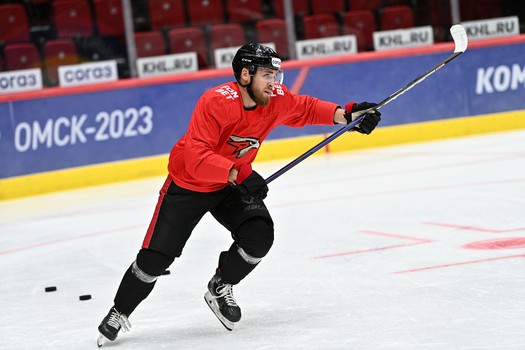 Первая ледовая тренировка «Авангарда»