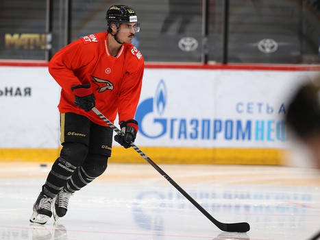 Тренировка «Авангарда» перед матчем с «Нефтехимиком»