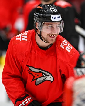 Раскатка «Авангарда» перед матчем со «Спартаком»