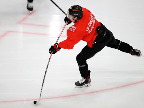 Раскатка «Авангарда» перед матчем с «Локомотивом»