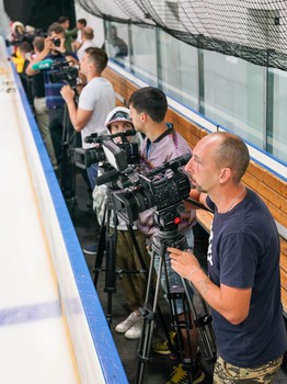 Открытая тренировка "Авангарда" для СМИ