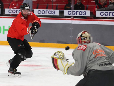 Раскатка «Авангарда» перед вторым матчем серии с «Автомобилистом»