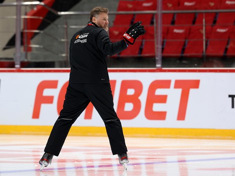 Раскатка «Авангарда» перед матчем со «Спартаком»