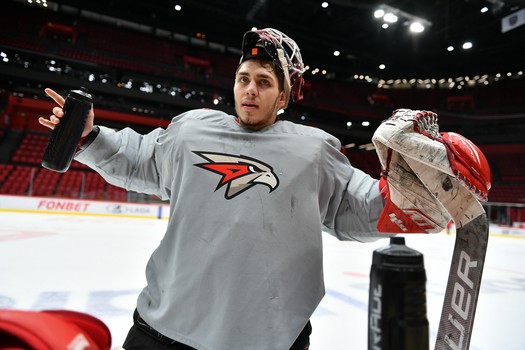 Тренировка «Авангарда» перед матчем со «Спартаком»