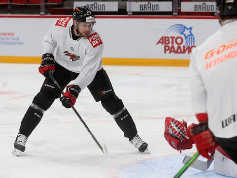 Раскатка «Авангарда» перед матчем с «Йокеритом»