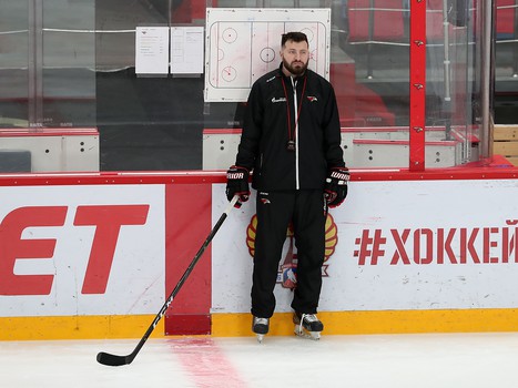 Тренировка «Авангарда» во время паузы в чемпионате