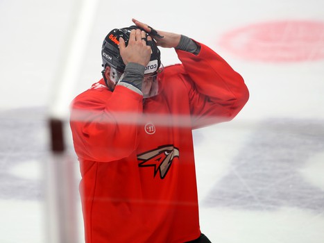 Раскатка «Авангарда» перед матчем с «Автомобилистом»