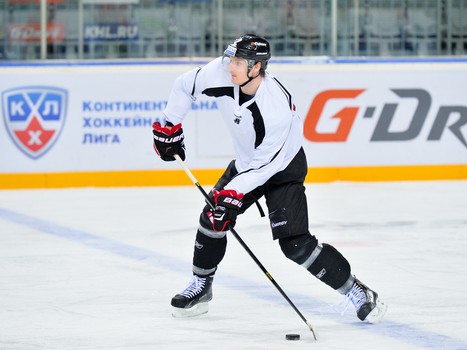 Раскатка "Авангарда" перед домашним матчем против рижского "Динамо"