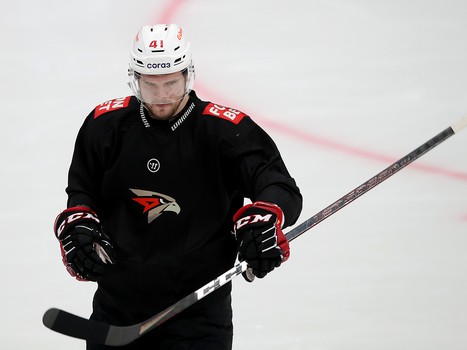 Тренировка «Авангарда» перед стартом финала Кубка Гагарина