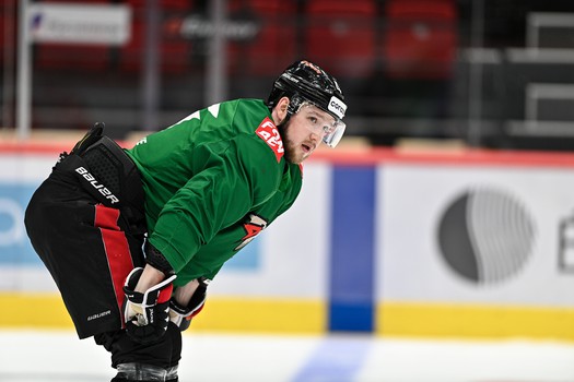 Раскатка «Авангарда» перед матчем с московским «Динамо»