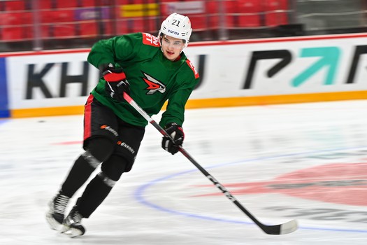 Раскатка «Авангарда» перед матчем в Балашихе