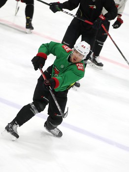 Тренировка «Авангарда» перед первым матчем серии с «Ак Барсом»