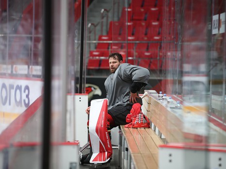 Тренировка «Авангарда» во время паузы в чемпионате