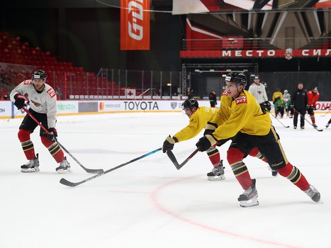 Раскатка «Авангарда» перед матчем с «Адмиралом»